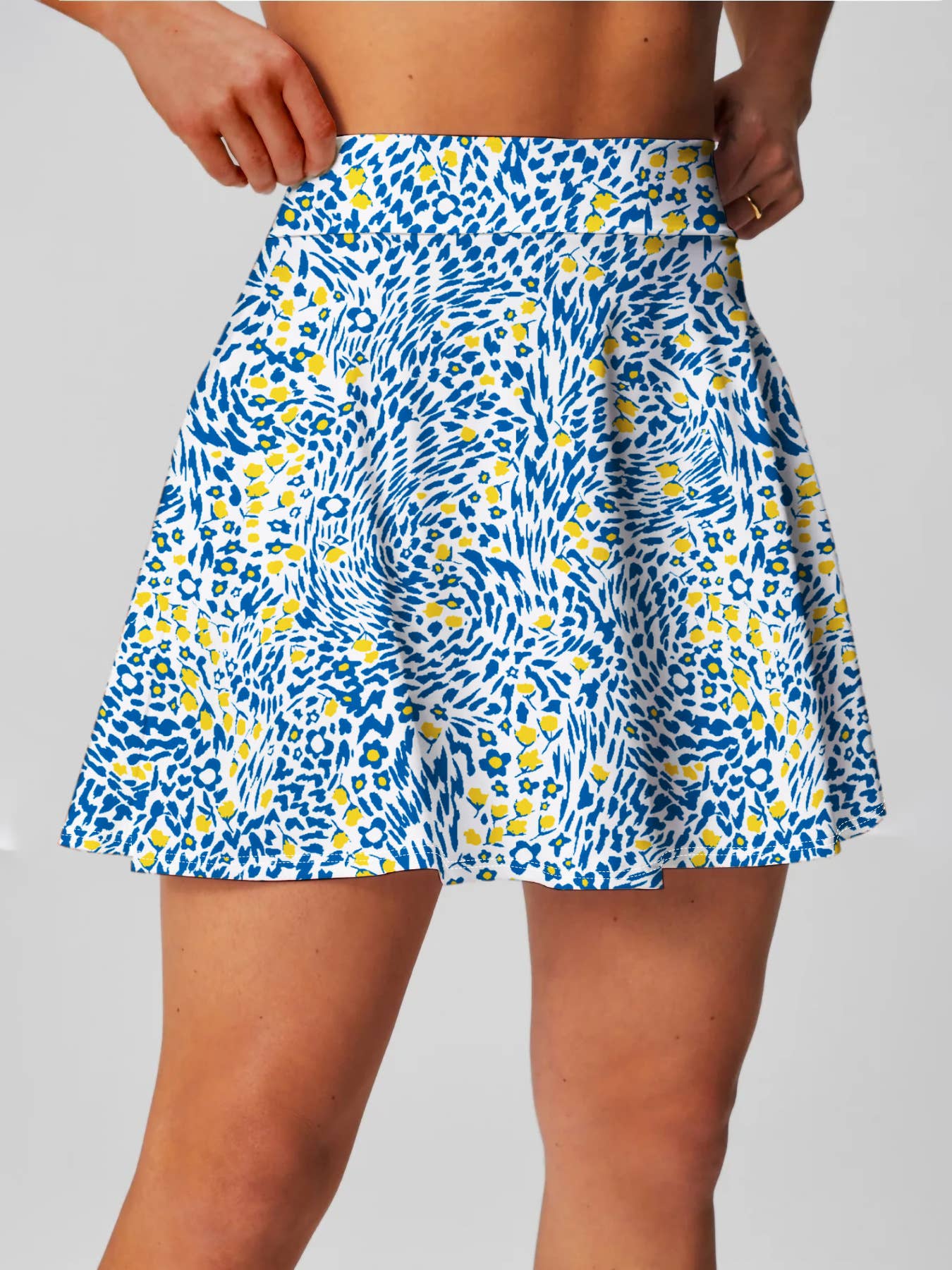 Floral print yoga sports skort