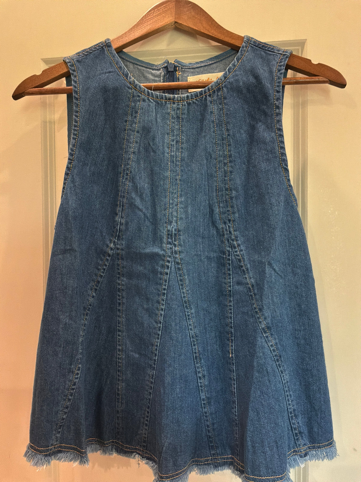Washed Denim A-Line Shirt LSET170 Listcicle