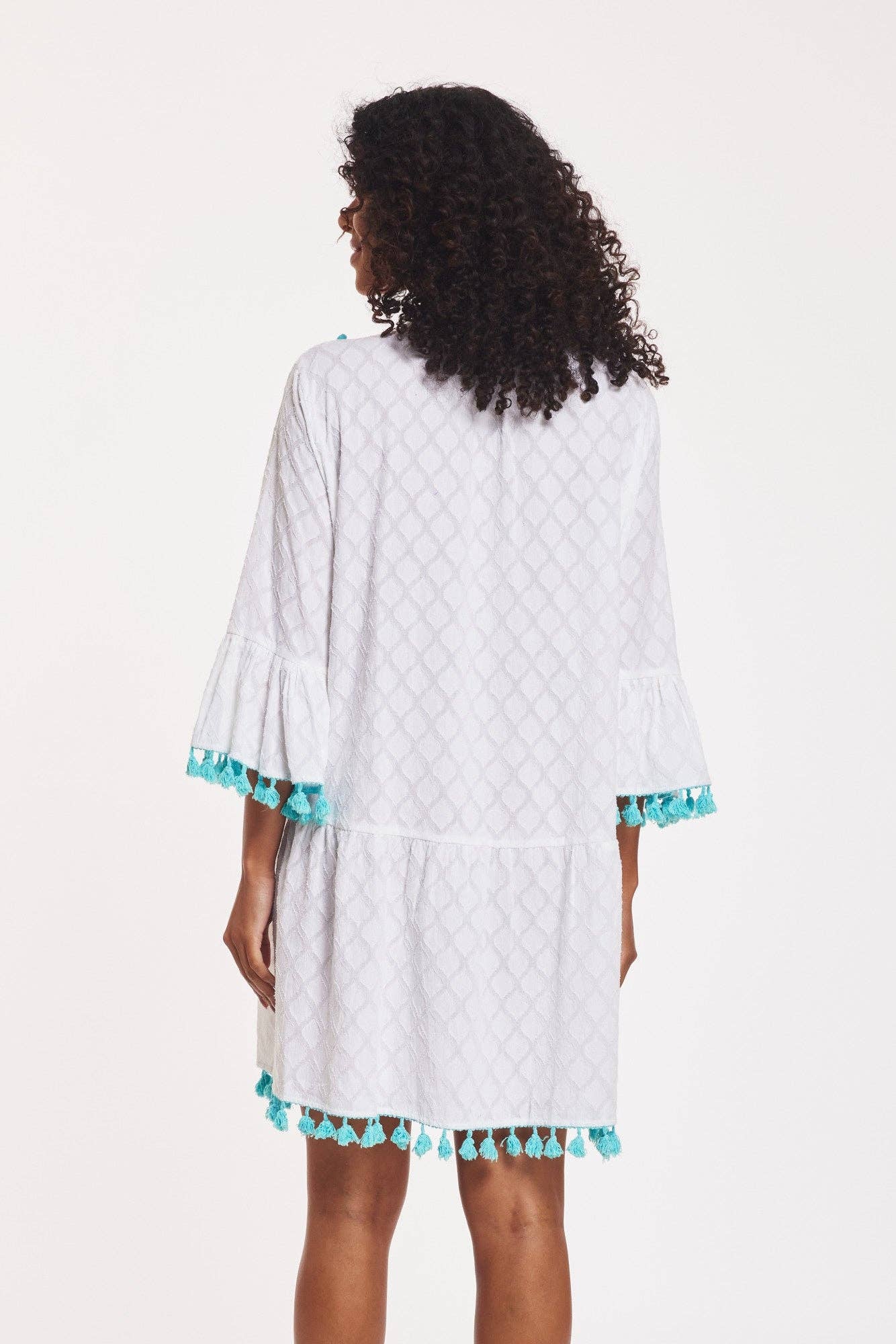 Marilda Dress White Tassels White Spring Summer