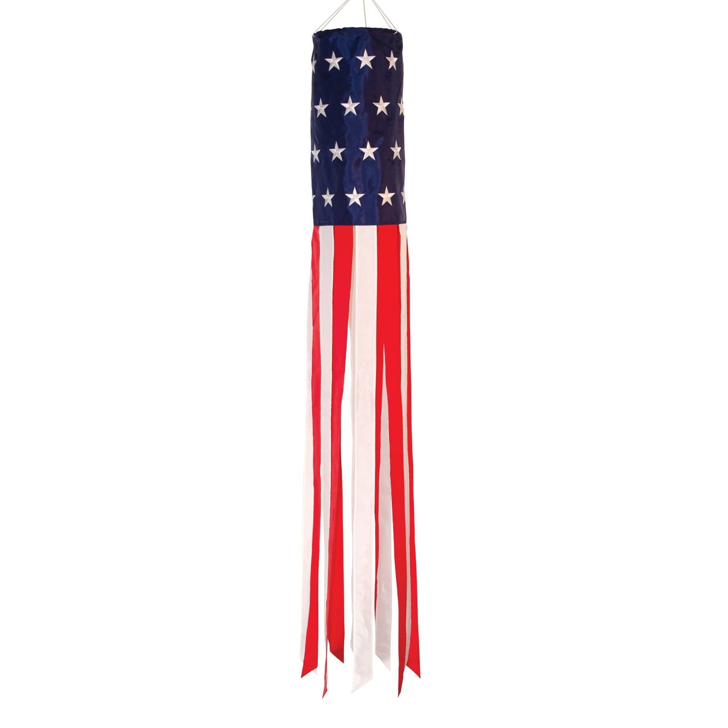 U.S. Stars and Stripes Embroidered 40" Windsock